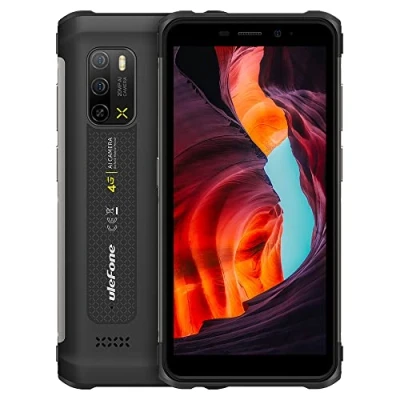 Immagine di Ulefone Telefono Infrangibile Armor X10 Pro, Fotocamera Subacquea 20 MP, Helio P22 4 GB+64 GB, 5,45&quot; Smartphone Impermeabile IP68, Dual SIM, Batteria 5180 mAh, Slot per 3 schede, SIM GPS NFC Nero