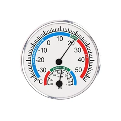 Immagine di mumbi Termo igrometro indicatore di temperatura e umidità per il controllo del clima della stanza in bianco