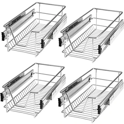 Immagine di TecTake 800306 Cassetti da Cucina con ripiano telescopiche Disponibili in Diverse Misure e Quantità (4X per 30 cm No. 403437)