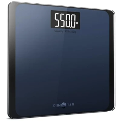 Immagine di Bilancia Pesapersone Digitale da 550 Libbre per Il peso Corporeo con Piattaforma Ultra Ampia e Ampio Display LCD, ad Alta Precisione Capacità Extra Elevata