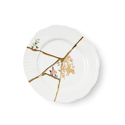 Immagine di Seletti Kintsugi Piatto frutta in porcellana e oro 24 carati mod. 2