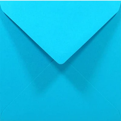Immagine di Netuno 50 buste per lettere quadrate colorate blu azzurro partecipazioni 140 x mm Rainbow 80g inviti compleanno matrimonio battesimo comunione