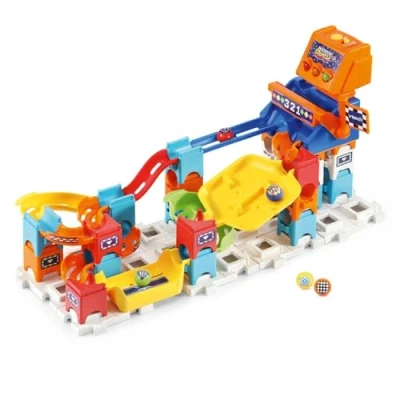 Immagine di VTech Marble Rush Racing Track Set, Interactive Biglie Circuit, Giocattolo di costruzione per bambini +4 anni, versione spagnola