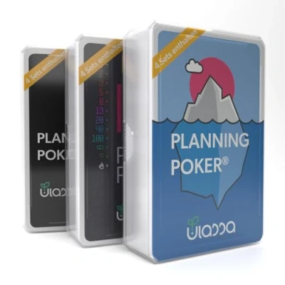 Immagine di Ulassa agile Planning poker Cards per la pianificazione 12 persone (3 set) Set di carte da Scrum una stima efficiente degli sforzi nel team Versione IDE + Pianeti