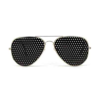 Immagine di Naturalight Occhiali stenopeici Certificati metodo Bates modello Bauxite con fori per ginnastica oculare Pinhole Glasses