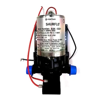 Immagine di Shurflo Trail King Size 10 Pompa dell&#039;Acqua, Colore: Argento, 12 V/30 PSI
