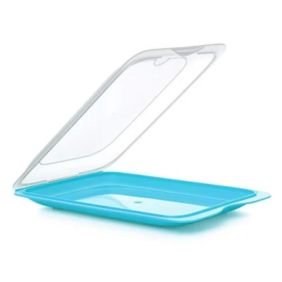Immagine di TATAY Set di 3 unità Contenitori Alimentari per Salumi Fresh, Polypropylene, Turquoise, 17 x 3,2 25,2 cm