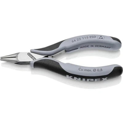 Immagine di Knipex Tronchese per Elettronica Esd con Tagliente Frontale Rivestiti in Materiale Bicomponente 115 Mm 64 22