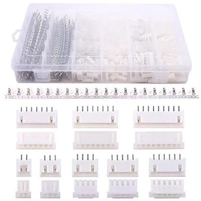 Immagine di Glarks pin intestazioni jumper Caps assortimento kit, standard computer Circuit Board Shunts presa connettori per Arduino DIY Learning JST XHP 2 3 4 5 6 7 8 9