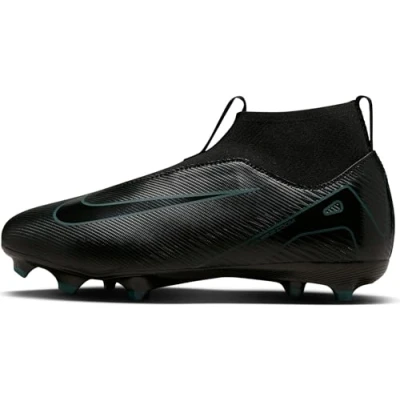 Immagine di Nike Performance JR ZOOM 10 ACAD FGMG Unisex Scarpe da calcetto con tacchetti per bambini, Taglia: 35, Black/deep jungle Sintetico / tessuto