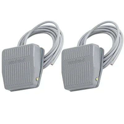 Immagine di WANGCL 2Pcs TFS 201 Interruttore a Pedale, Pedale Momentaneo AC250V 10A SPDT No NC Controller per Industriale CNC con Superficie in Gomma Antiscivolo
