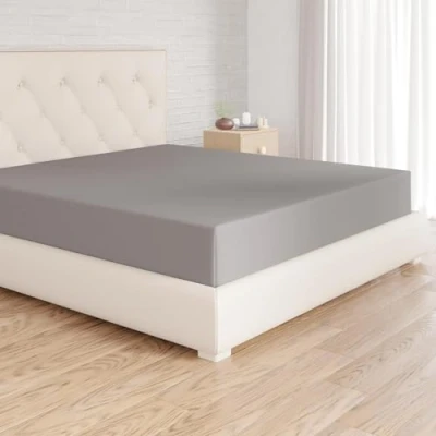 Immagine di Amazon Basics Lenzuolo con angoli Singolo, 90 x 200 30 cm, in 100% Microfibra altezza da 30cm, Grigio Scuro