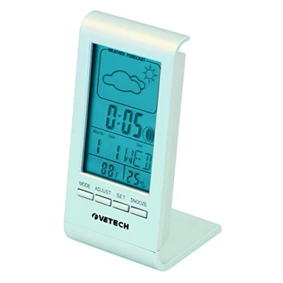 Immagine di Vetech THERM02 Stazione Meteo 7 Funzioni, Display Retroilluminato, Silver