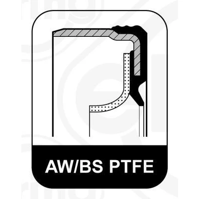 Immagine di ELRING 375.560 Paraolio Albero Motore con bussola montaggio PTFE (Politetrafluoretilene)/ACM (Poliacrilico Caucciù) FORD: Transit Mk4 Bus