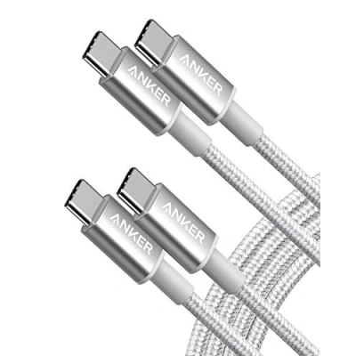 Immagine di Anker cavo USB Type C in nylon (1,8m, 60W), di ricarica per iPhone 15/ 15Pro/15Plus/15ProMax, iPad Mini 6/Pro 2021, Air 4, MacBook Pro 2020, Samsung Galaxy S23,Switch