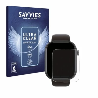 Immagine di savvies (6 Pezzi Pellicola Protettiva per Smartwatch IDW15 1.8&quot; Protezione Schermo Trasparente