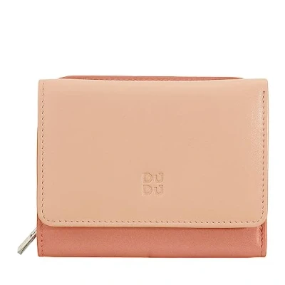 Immagine di DUDU Portafoglio donna piccolo RFID in pelle multicolore Colorful Rosa cipria