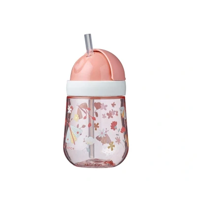 Immagine di Bicchiere con Cannuccia Mio Fiori &amp; Farfalle 300ml