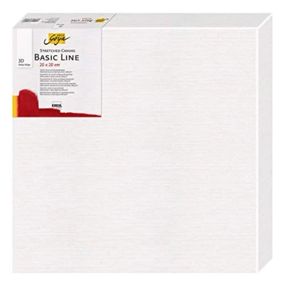 Immagine di Kreul 642020 Tela Stirata Solo Goya 3D Linea Basic, Telaio 20 x cm, profondità Extra Circa 3,8 100% Cotone 4 Volte primerizzato, per Colori ad Olio, acrilici e Gouache, White