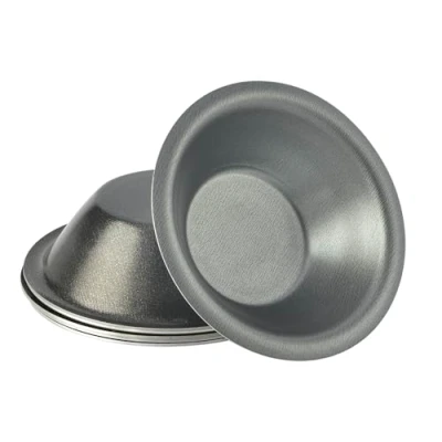 Immagine di Mali&#039;s 43026 Stampi per Pasteis De Nata, Set di 6 stampi, Ø 7 cm x H 2,5 cm, alluminio rivestito, nero