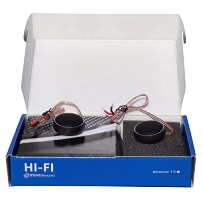 Immagine di 2 TWEETER PHONOCAR 02419 70 watt rms 140 max da 3,9 cm diametro con profondità solo 1,6 sensibilità 91 db spl auto, a coppia