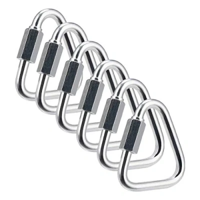 Immagine di OWAYOTO Delta Quick Link Triangolo Moschettone 1/4&quot; M6 6MM 6 pz