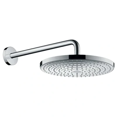 Immagine di hansgrohe Raindance Select S Soffione doccia 300 2 getti con braccio doccia, bianco/cromo, 27378400