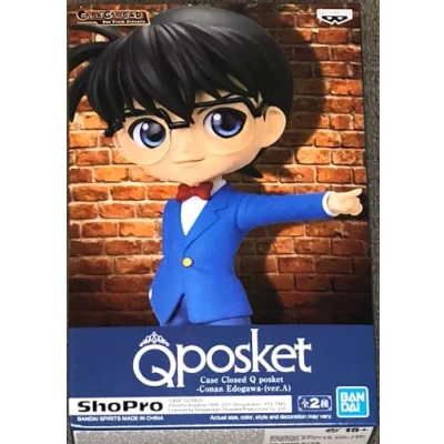 Immagine di Banpresto Detective Conan Edogawa Statuetta Q Posket 13 cm, Ver.A, multicolore