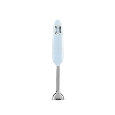 Immagine di Smeg, Frullatore a Immersione HBF11PBEU, Funzione Turbo e Sistema di Taglio Flowblend, con Impugnatura Antiscivolo, Avvolgicavo Integrato, Accessori Non Inclusi, Potenza 700W, Azzurro