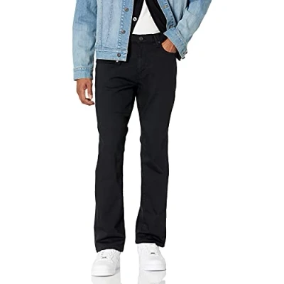 Immagine di Amazon Essentials Jeans Slim t con Taglio Bootcut Uomo, Nero, 31W / 32L