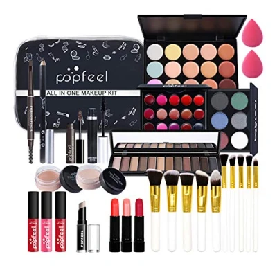 Immagine di CHSEEA Kit per il Trucco Completo, Set di Trucchi Trousse Cosmetics Tavolozza Palette Ombretti Make Up Occhi, Viso e Labbra Valigia Idea Regalo #2