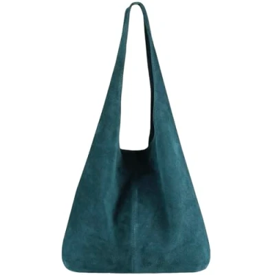 Immagine di Modarno borsa a tracolla da donna in pelle scamosciata pochette, tracolla, shopper, donna, vera (Ottanio)
