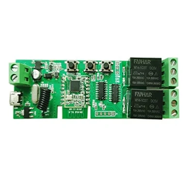 Immagine di ZigBee Smart Relè a 2 canali, AC/DC 7 24 V RF433, modulo di ricezione ZigBee, Tuya &amp; eWeLink, Relay Module compatibile con Alexa Google Home, Hub Required