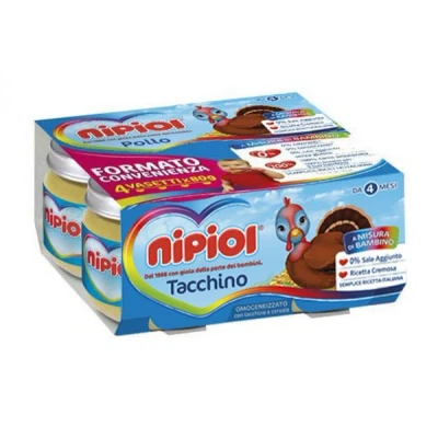 Immagine di NIPIOL OMOG TACCHINO 4X80G