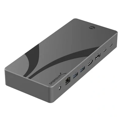 Immagine di SABRENT Docking Station Thunderbolt 4, Porte TB4, 8K/4K, Compatibilità USB4 &amp; TB3, DP 1.4, HDMI 2.1, USB C/USB A, Gigabit Ethernet, Audio Jack, Lettore Schede SD/TF, Windows/macOS/Linux (DS T4MF)