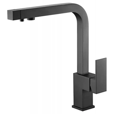 Immagine di Rubinetto da cucina monocomando con osmosi nero opaco Capri Imex GOS002/NG (nero opaco)