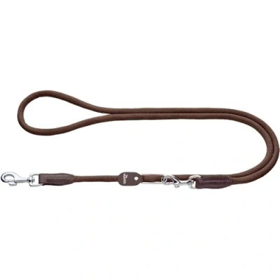 Immagine di HUNTER Guinzaglio per cani Vario, Freestyle, colore marrone, lunghezza regolabile, robusta e maneggevole, resistente alle intemperie facile da pulire, perfetto tutti i giorni allenamento