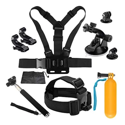 Immagine di D&amp;F Kit di Accessori per Fotocamera Sport 10 1 Gopro Hero 7/6/5/4/HERO (2018) SJCAM YI Crosstour AKASO e Altre Action Cameras