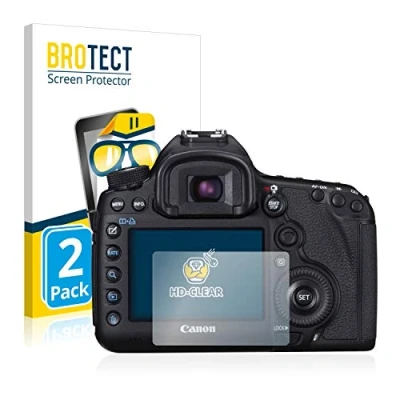 Immagine di brotect Pellicola Protettiva per Canon EOS 5D Mark III Protezione Schermo (2 Pezzi) [Trasparente, Anti Impronte]