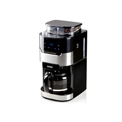 Immagine di DOMO Grind &amp; Brew DO721K Macchina per caffè automatica Nero, acciaio inox