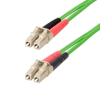 Immagine di StarTech.com Cavo in Fibra Ottica Multimodale da LC a (UPC) OM5 3m, Patch Duplex LOMMF 50/125µm LSZH, VCSEL, 40G/100G, Bretella ottica, Bassa perdita di Inserzione (LCLCL 3m FIBER)