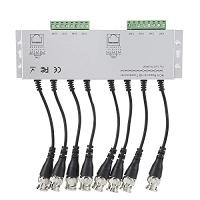 Immagine di Balun Video Passivo HD 8CH, BNC Maschio a UTP Cavo Ricetrasmettitore CCTV Adattatore per di Telecamere Compatibile con CVI, TVI, AHD