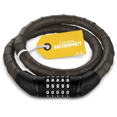 Immagine di DANSI lucchetto a combinazione 5 cifre per bicicletta, bicicletta