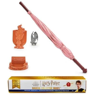Immagine di Wizarding World Harry Potter, Bacchetta da Collezione a Sorpresa, dal Film Potter e il Calice di Fuoco, con Base Icona in Metallo, 14+ Anni