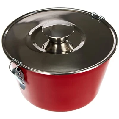 Immagine di IBILI FLANERO con TAPA Y CIERRE Venus 16 CMS, Silicone, Nero/Rosso/Trasparente, cm