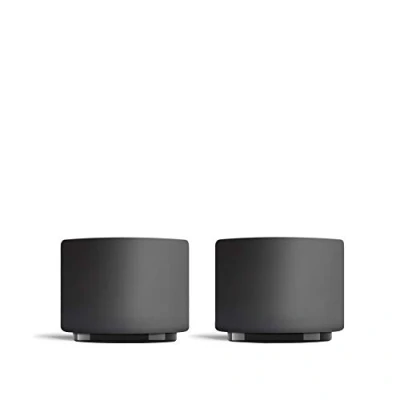 Immagine di Fellow Monty Tazze per il latte art Piccole in ceramica a doppia parete Nero opaco con base grafite da 90 ml (set di 2)