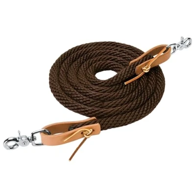 Immagine di Weaver Leather Poly Roper Redine Marrone, 3/8&quot; x 8&#039;