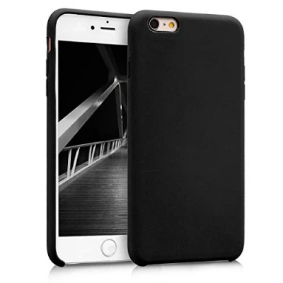 Immagine di kwmobile Cover per Apple iPhone 6 Plus / 6S Custodia Back Case Smartphone in Silicone TPU Protezione Gommata nero matt