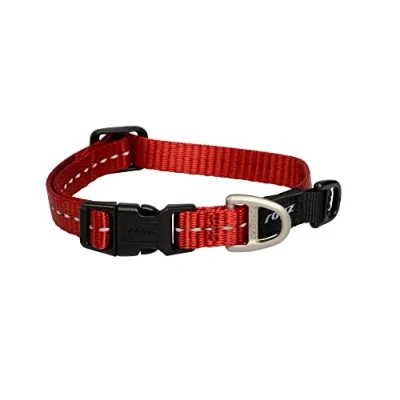 Immagine di Rogz Utility Collar Nitelife, piccolo, rosso