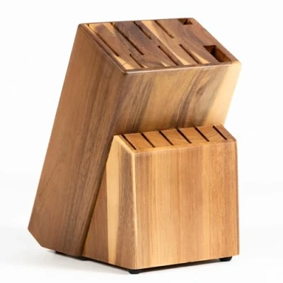 Immagine di Coninx RAF Ceppo Coltelli in Legno Acacia Porta Cucina Vuoto Universale senza 13 x 19.5 23 cm (Legno di Acacia)